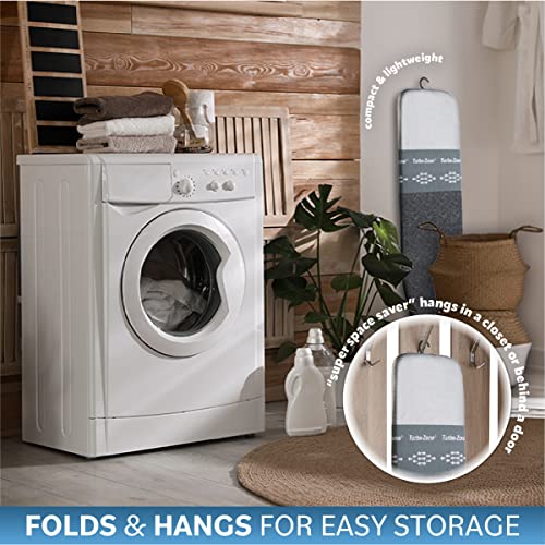 Bartnelli Pulse Ironing Board With New Patent Technology | Made In Europe With Patent Fast-Glide Turbo & Park Zone, With Smart Hanger, 4 Layer Cover Pad | 4 Premium Steel Legs (Size 43X13) #TOP4