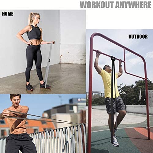 Gaiyah Fitness Long Resistance Bands For Women - Long Workout Bands Long Full Body Resistance Bands Set Body Bands For Working Out Long Loop Resistance Bands Set For Full Body Workout Set Of 4 #TOP1