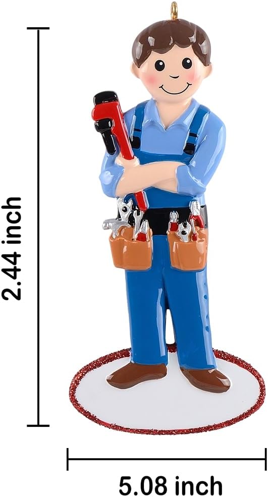 Handyman Ornament 2026 Personalized Construction Worker Christmas Decor image 4