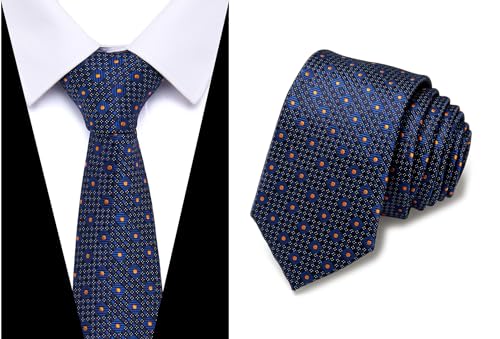 Image of Passabin Tie For Men Necktie Woven Jacquard Neck Ties Set 6 PCS