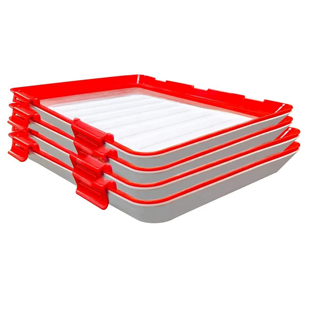 CTRLZS Food Plastic -Keeping Tray Stackable Food Tray Reusable Food -Keeping Tray