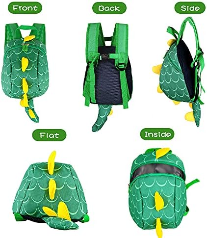 Bee bee Run Kids Dinosaur Backpack Toddler Rucksack for Nursery Cartoon Safety Toddler School Bag Animal Small Book Bags for Children Boys Girls