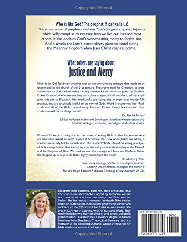 Justice and Mercy - the Character of God, the Messiah, and the Kingdom: an in-depth Bible study of Micah (In-depth Bible Study Series by Elizabeth Ficken) - Image 2