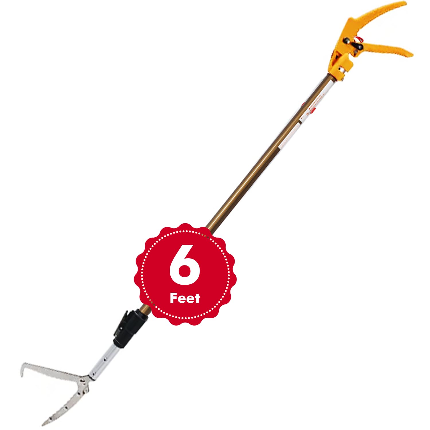 6 Feet Long Arm Telescopic Long Reach Picker Stick | 3.5-6 Feet Heavy Duty Grabber Pickup Garden Stainless Steel Stick | Excellent Grip Handle with Lock Latch Adjustable Length (B0CMCV1KSX) Amazon Price History, Amazon Price Tracker