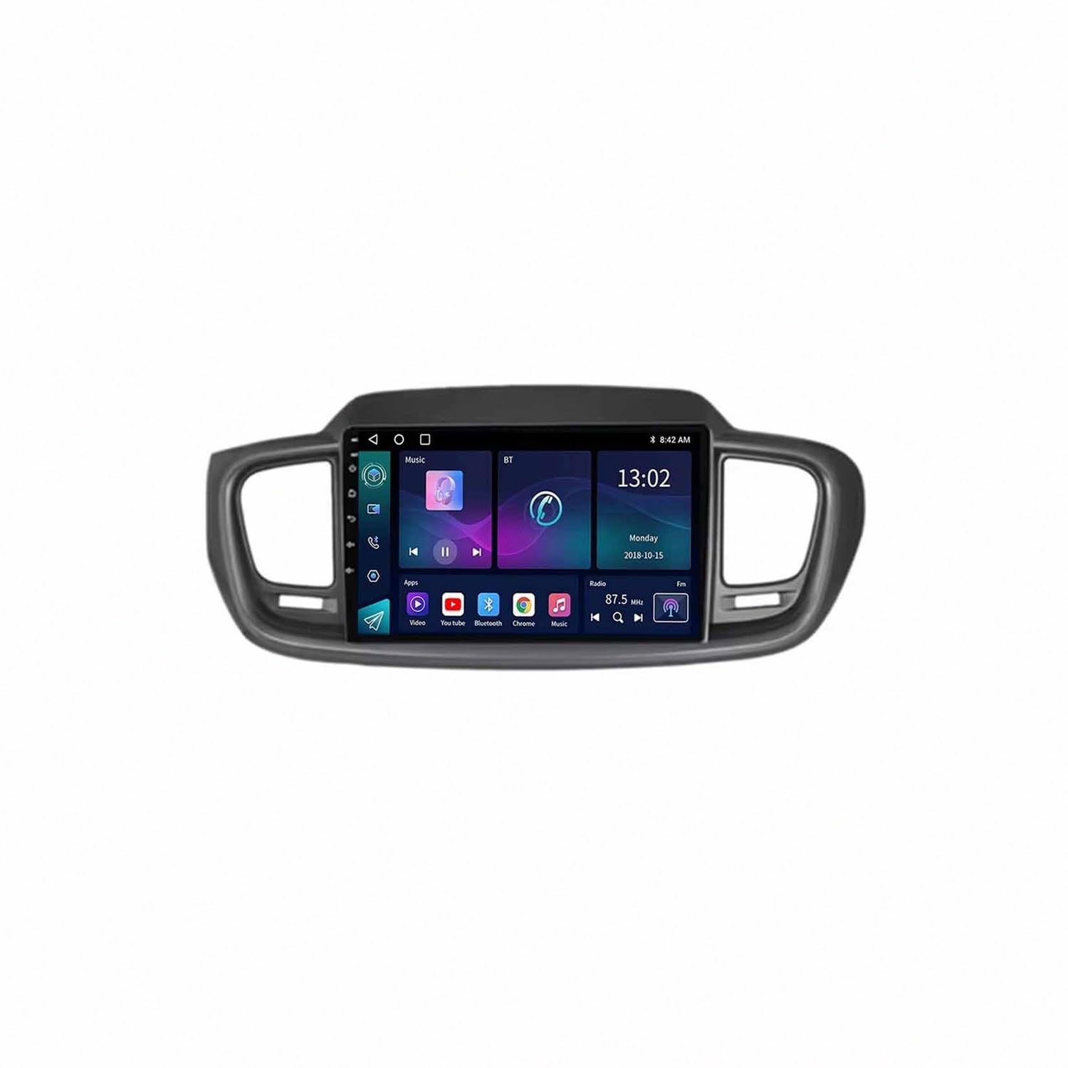 Radio Coche con Bluetooth y Mirror Link para Control Multimedia en Volante 8