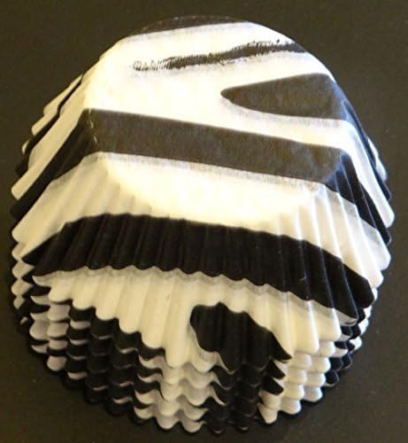 50 Zebra Stripe Printed Cupcake Liners Baking Cups STANDARD SIZE BC-11-50 by CSG Home Service