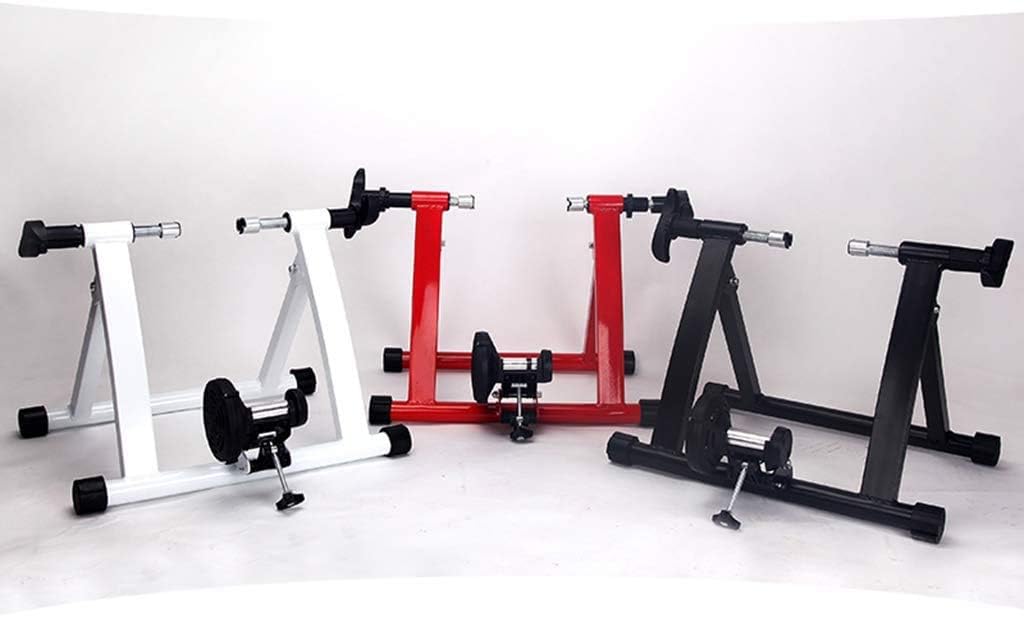 Bike Trainer Stand Road MTB Bicycle, Trainer Indoor Exercise Bike, Trainer Home Training Adjustable Magnetic Resistance Cycling,White