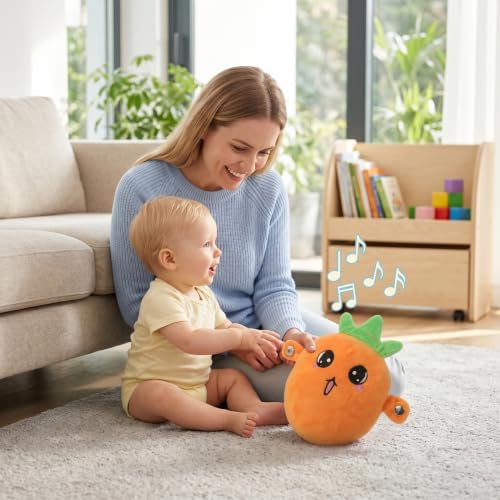 Peluche musicale carotte interactive : la solution idéale pour apaiser bébé