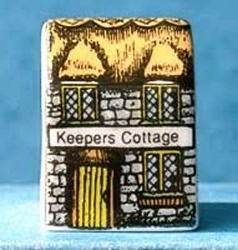 Porcelain China Thimble - Miniature House Shape - Keepers Cottage