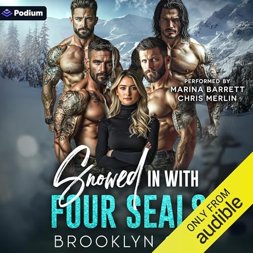 Snowed in with Four SEALs Audiolibro Por Brooklyn Cox arte de portada