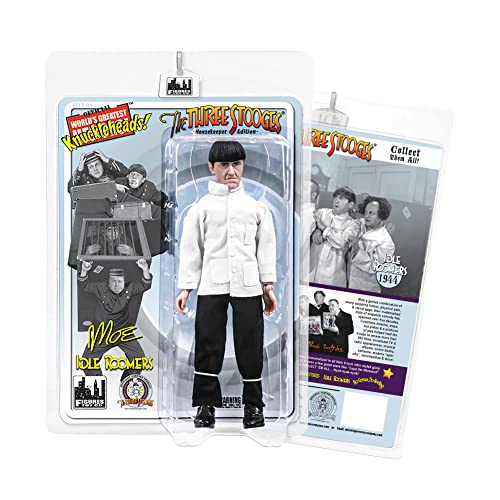 The Three Stooges 8 Inch Action Figures Series: Idle Roomers [House Keeper Edition] Set Of All 3 #TOP1