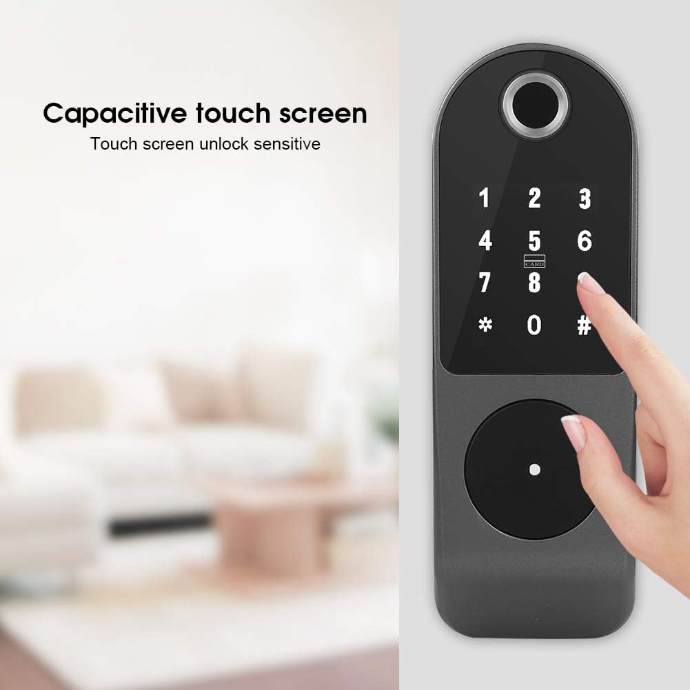 Capacitive touch screen keypad of the Sonew Smart Electronic Door Lock being used