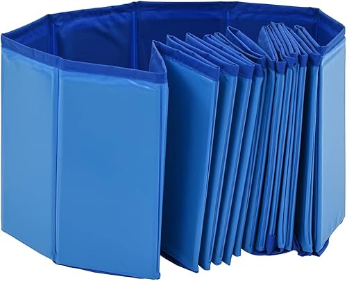 Miniatura 20 de SKM Piscina plegable para perros Azul 78.7"x11.8" PVC