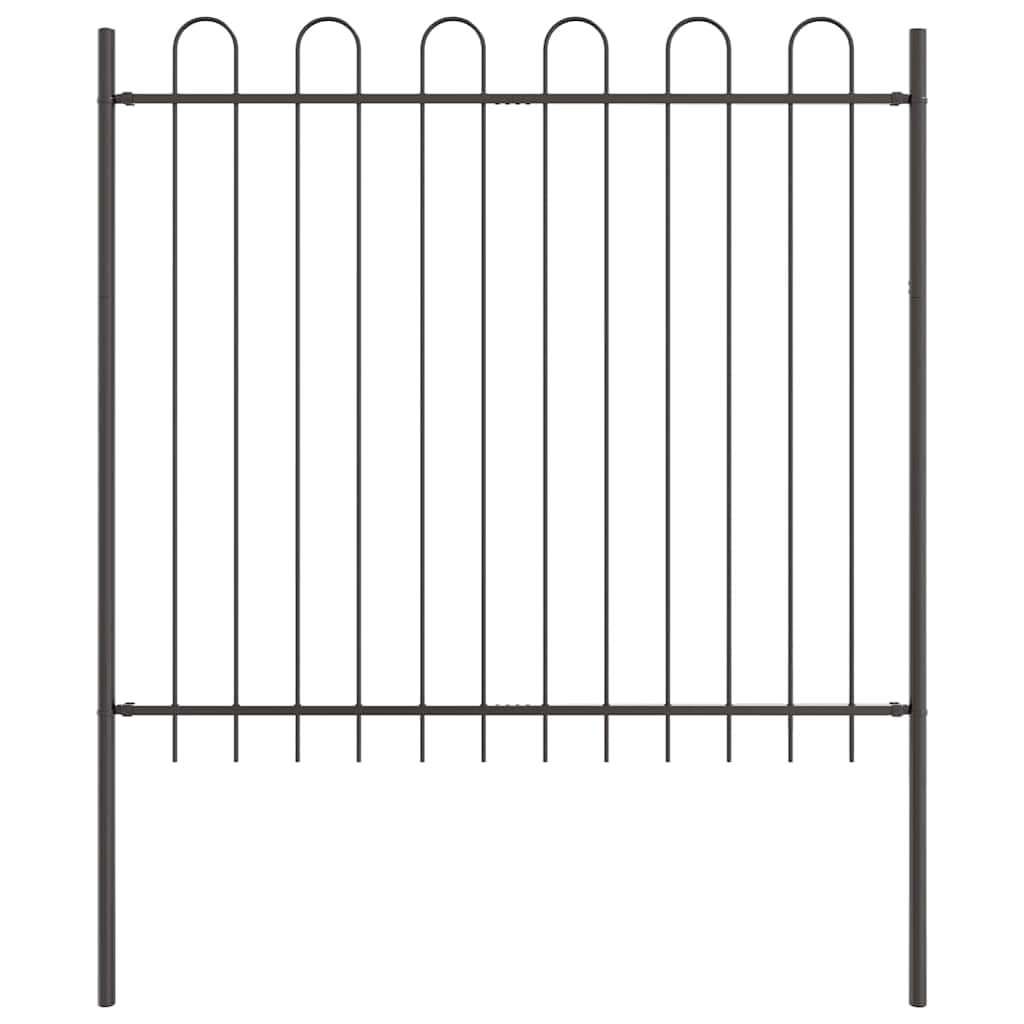 vidaXL Ogrodzenie Ogrodowe BOXTEL 1,7 x 1,5 m Stal malowana proszkowo