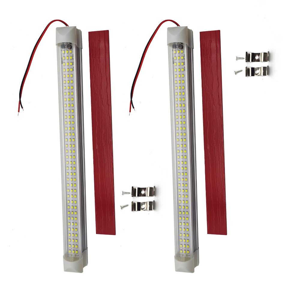 FAMUGOS Replacement for Trailer Camper 2PCS 12V 108 LED RV Ceiling Dome Light LED Interior Lighting