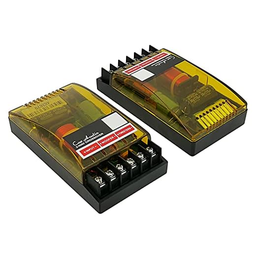 HiQltyla 2 Way Speaker Crossover for Car Audio, WEAH 2002, 220 Watts 2/4 / 6 Ohm Passive Crossover for Car Audio Tweeter - 2 Pack