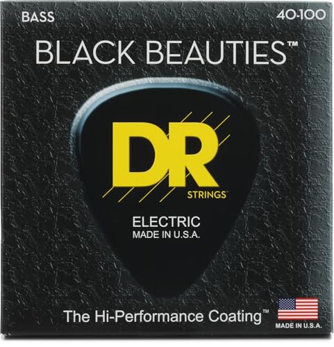 DR Strings BLACK BEAUTIES™ - Black Colored Bass...