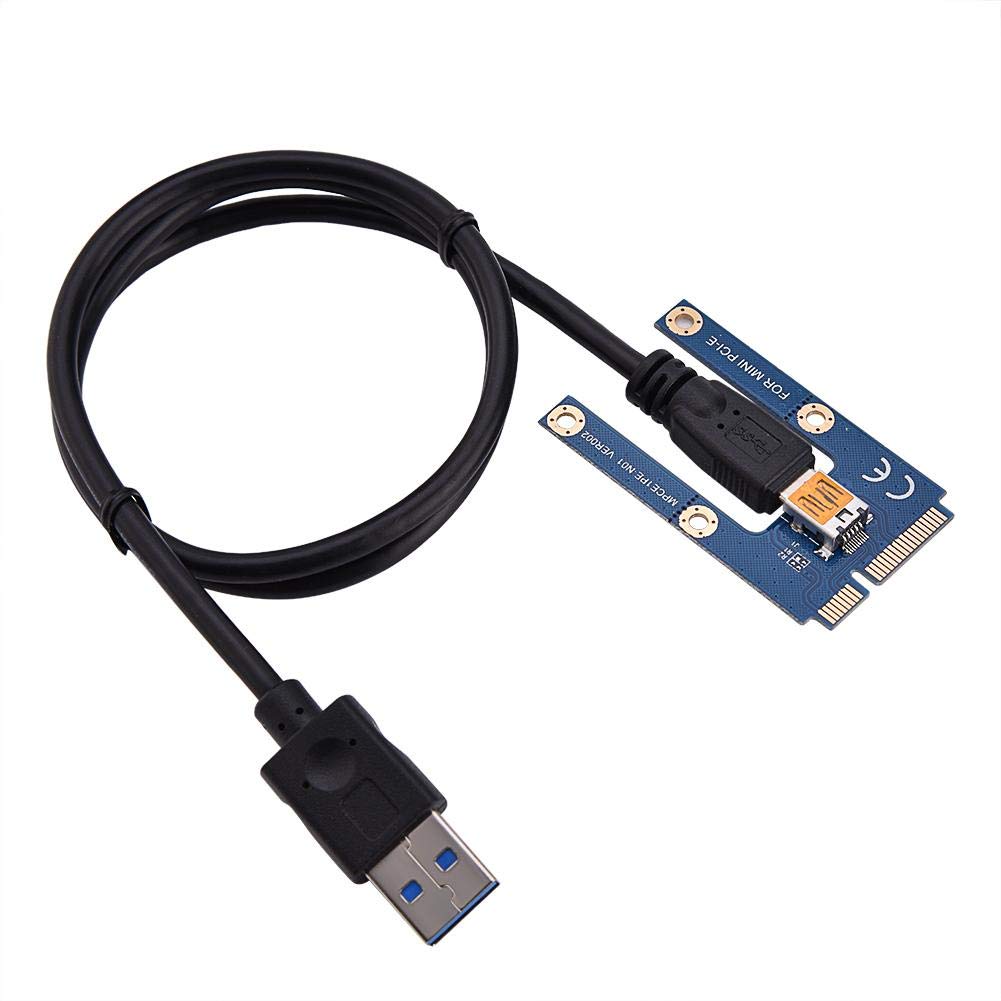 16X Mini PCI-E, karta rozszerzeń Mini PCI-E do PCI Express16x z 4 kondensatorami półprzewodnikowymi i 6-pinowym interfejsem do obsługi kart graficznych
