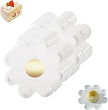 Disposable Plate - 40 Pieces - Daisy Themed Paper Plates with Tissue Paper and Foil Stamping for Birthday, Wedding, Party - Festive Design