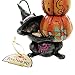 Enesco Jim Shore Heartwood Creek Cat with Stacked Pumpkins Figurine, 8.785