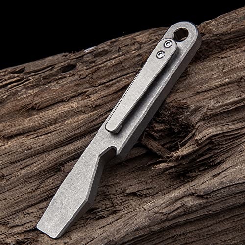 Axuyu Titanium Pry Bar, Outdoor Multi-Functional Pry Bar Edc Tools,Mini Pry Bar With Crowbar, Bottle Opener, Pocket Clip And Keychain Function #TOP2