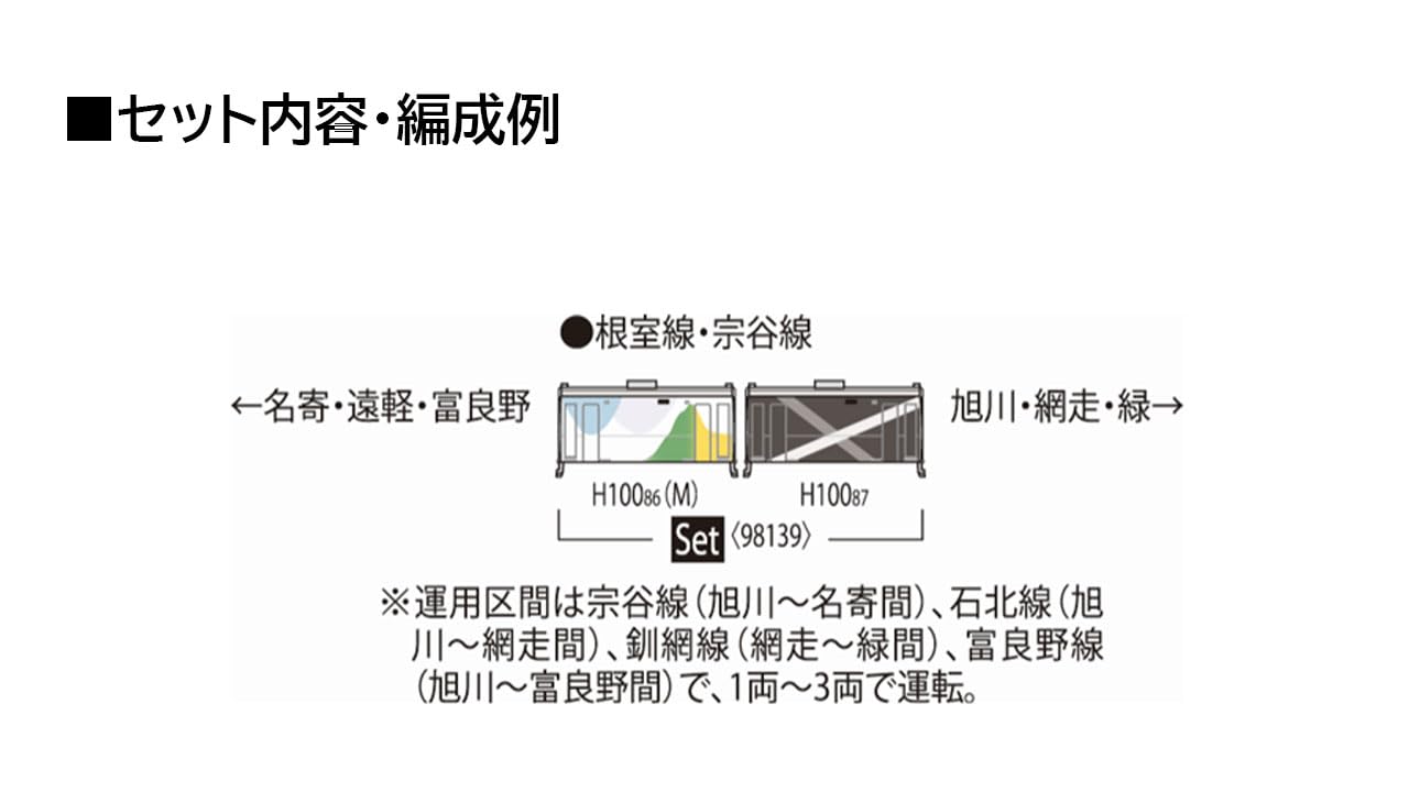 Amazon | トミーテック (TOMYTEC) JR H100形 根室線・宗谷線