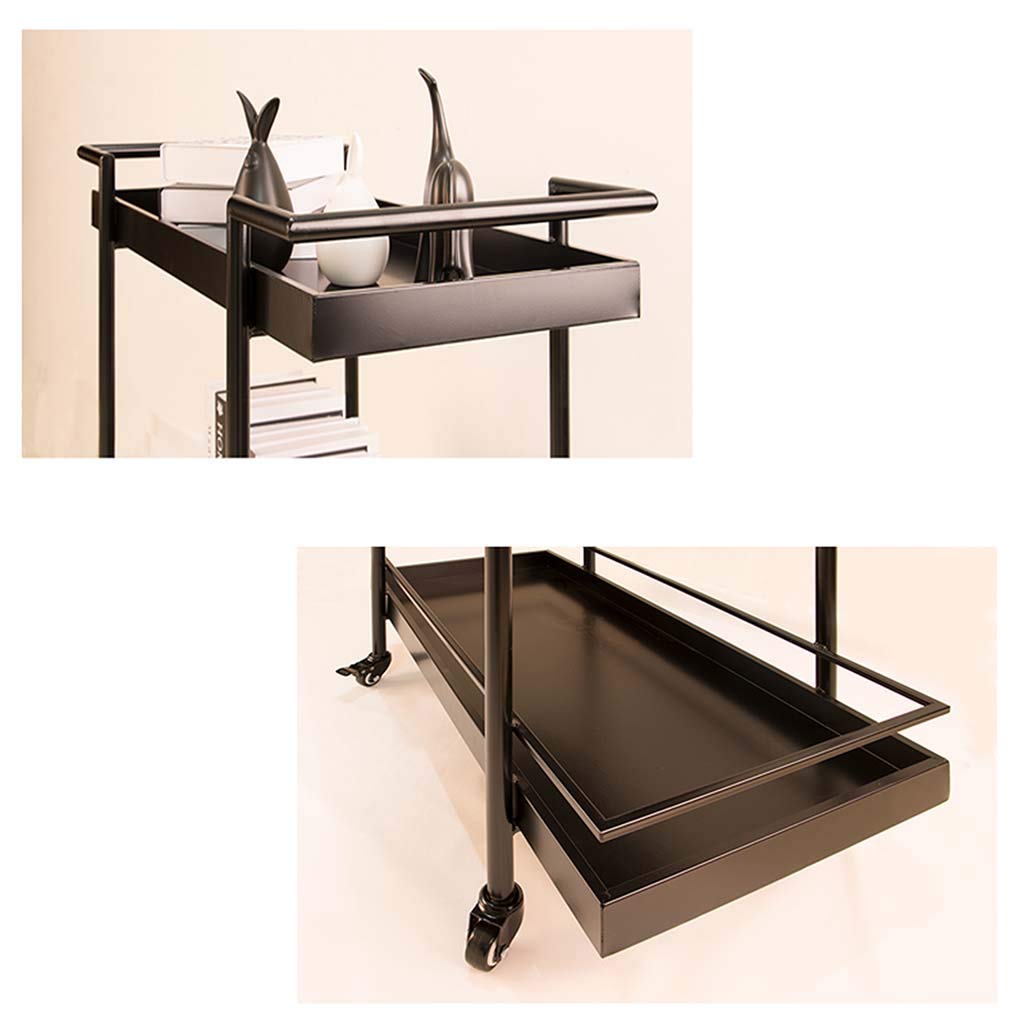 Carrelli, Carrello Multifunzione, Veicoli Portatili per il Riciclaio, Portavivande con Ruote Carrello Di Servizio con Struttura in Ferro Stile Industriale, Cucina con Isola Bar Conservazione Del