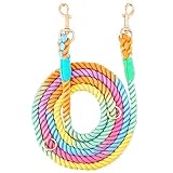 🐩 Mehrzweck-Hundeleine: mit doppeltem Hakenkopf und verstellbarem Ring-Design kann für 2 Hundeleine, Taille Hundeleine, Hände frei Hundeleine, kurze Hundeleine verwendet werden,