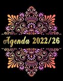 AGENDA 2022-2026: Planificateur de Cinq Ans 2022-2026, Agenda Mandala 2022 / 2026, Vos Objectifs Durant les 5 Prochaines années, Semainier Avec Planning Mensuel, Format A4.
