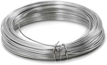 GREENARTZ® 33ft Silver Aluminium wire for craft 14 gauge / 2.0mm for model making and stop animation