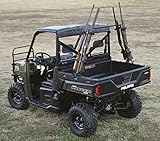 Great Day Quick-Draw Sporting Clays UTV Gun Rack - 4 Gun Model - For UTVs With 36-60in Bed Width - Aluminum Frame - Black Powder-Coated Finish, QD804-SC