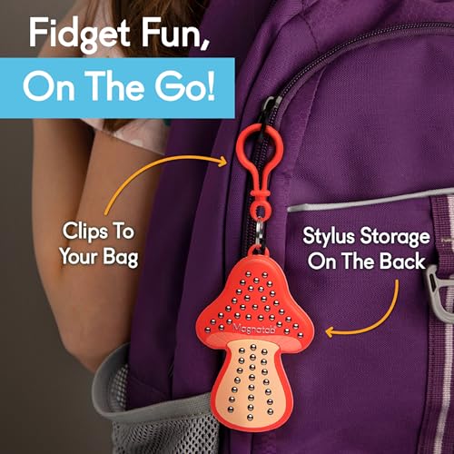 Magnatab Minis - Sensory Toys, Magnetic Drawing Tool, Toddler Writing Practice, Sensory Play, Fidget Toys, Stylus Included, Travel-Friendly, Ages 3+ - Mushroom by PlayMonster - Image 5