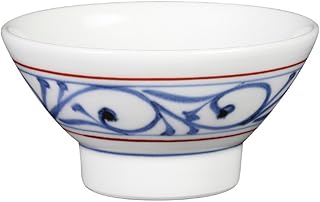 公水窯 砥部焼 くらわんか茶碗(小) 赤線唐草