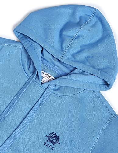 Image of U.S. POLO ASSN. Men Cotton Blend Solid Hooded Sweatshirt