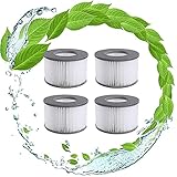 SHUAIG Filtros de repuesto para Mspa cartucho Filtrante, para submarinos y spa calientes, apto para todos los jacuzzis actuales, para piscinas hinchables – Modelo a partir de 2020 (4 unidades)