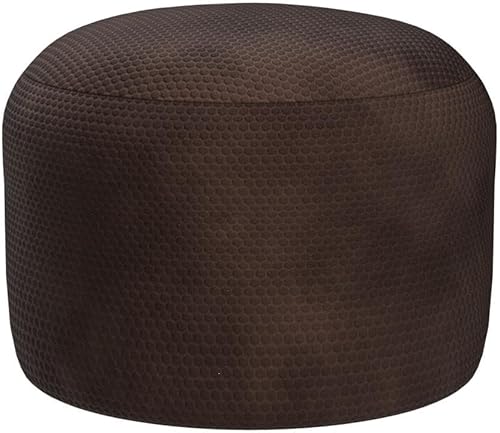 Miniatura 5 de Asuprui Puf Otomano Sin Relleno Asiento Puf Redondo Reposapiés Taburete Otomano Reposapiés Sin Relleno 20x20x12 Pulgadas Silla Mullida Puf de Suelo