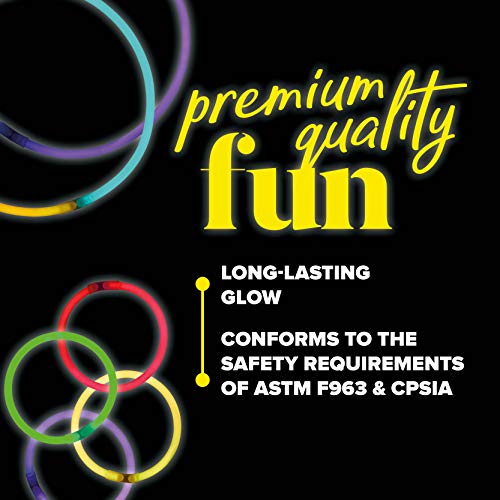 DRAGON TOO 100 Glow Sticks and Connectors Party Supplies Pack – 8 Inch Bright Glow Sticks – Fun for Kids and Adults - Image 4