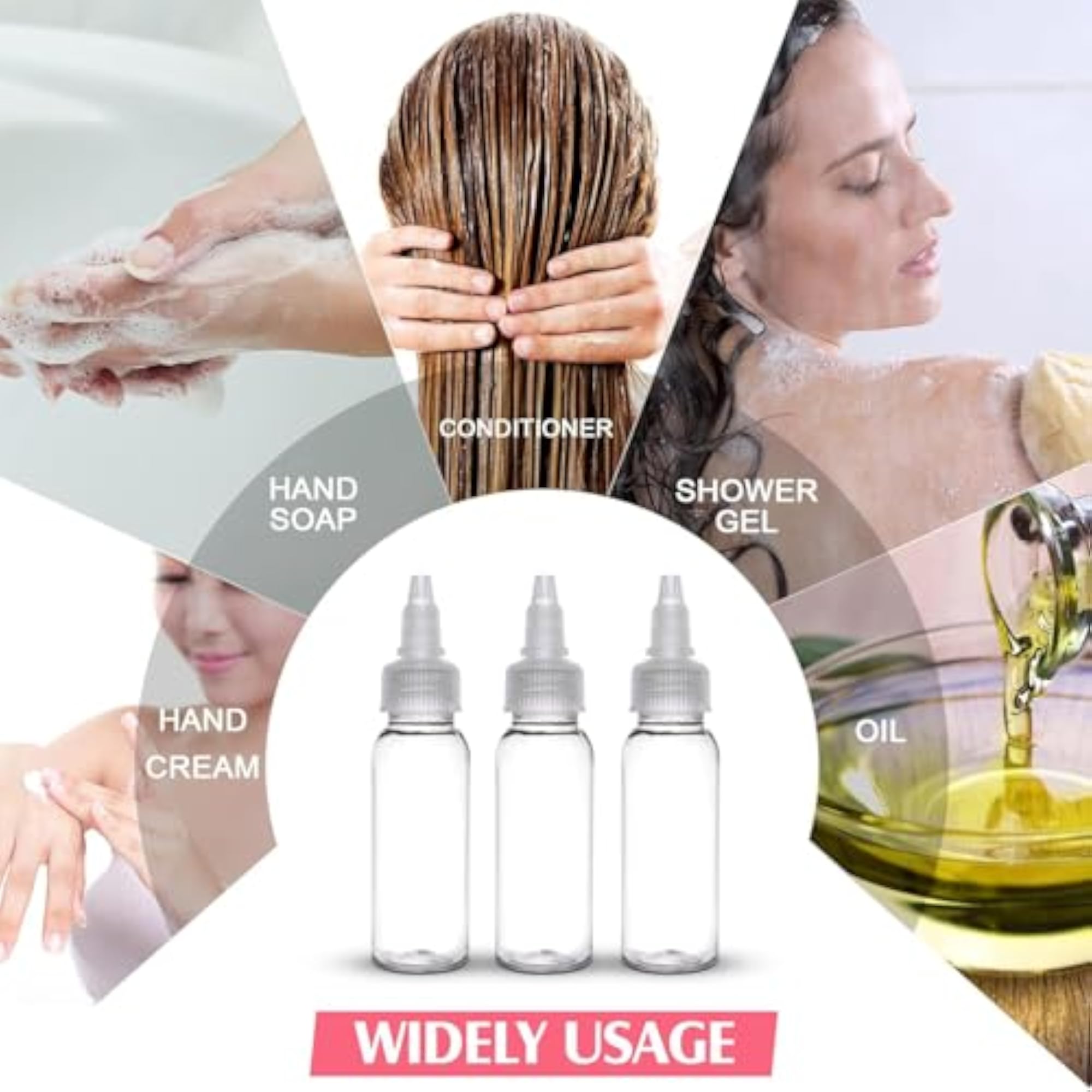 50ml Twist Top Applicator with Transparent Bottle