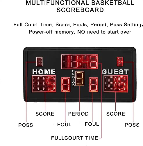 Marcador digital LED para baloncesto y tenis de mesa miniatura 2