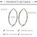 ORAZIO Stainless Steel Women Hoop Earrings Cute Huggie Earrings Cubic Zirconia Inlaid 50MM