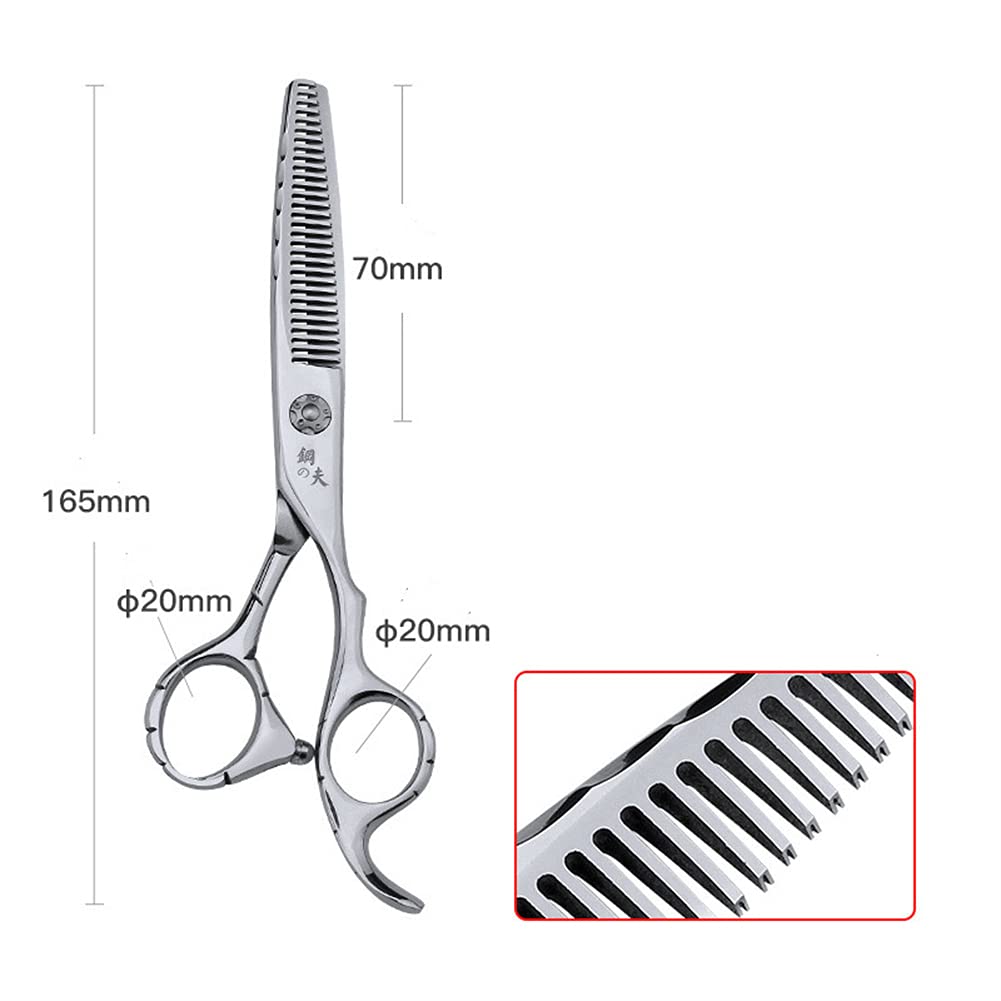 6,0 Pouces Ciseaux De Coupe des Cheveux Professionnels, 440C en Acier Inoxydable Ciseaux À Ciseaux Et Ciseaux D'éclaircie, pour Salon Coiffeur, Hommes, Femmes, Enfants Et Adultes