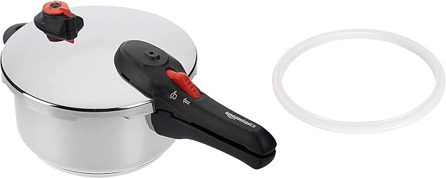 Amazon Basics Stainless Steel Pressure Cooker - 4 Litre