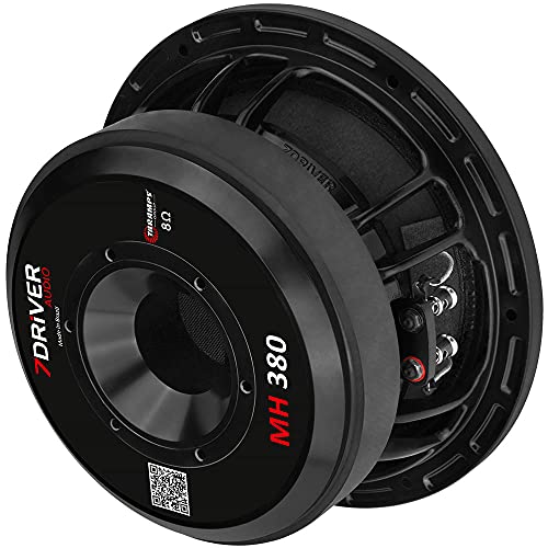 Alto Falante Woofer 7Driver Taramps MH 380 380W RMS 8 Polegadas 8 OHMS Médio Grave - MH 380-8 OHMS