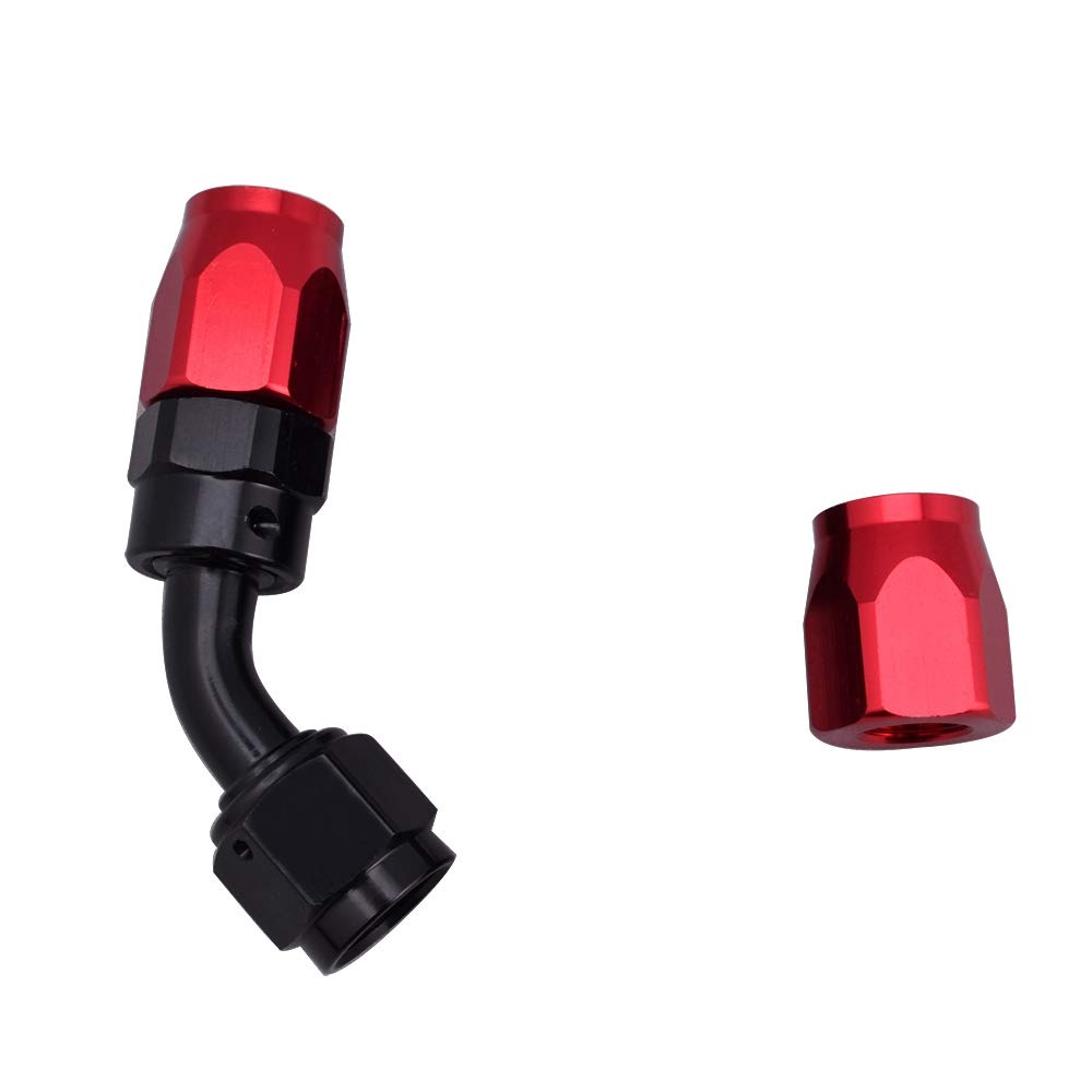 Tubo intrecciato in nylon e acciaio inossidabile AN10 10 AN da 3 metri + kit adattatore per raccordi per estremità tubo AN10 di tubo olio/carburante/acqua