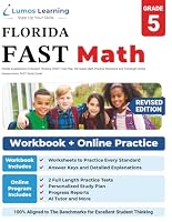 Florida Assessment of Student Thinking (FAST) Test Prep: 5th Grade Math Practice Workbook and Full-length Online Assessments: FAST Study Guide 1949855937 Book Cover