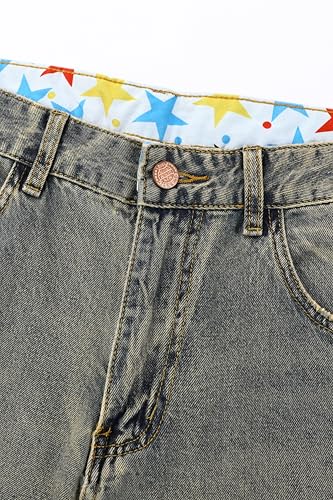 Men's Non-Stretch Regular Fit Straight-Leg Denim Pants Jeans3