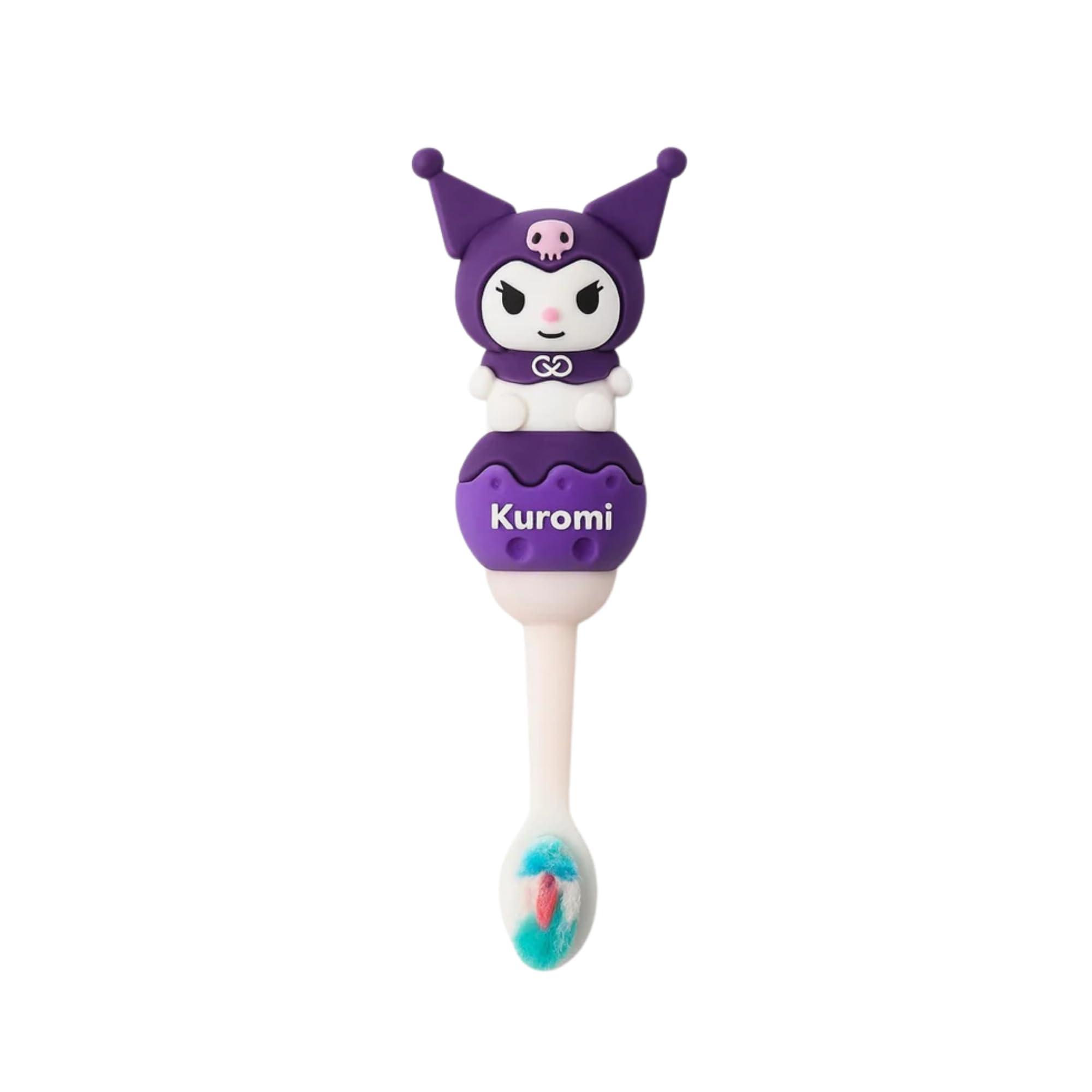 Kids Toothbrush cartoon shape, Toddler ultrasoft toothbrush, Extra Microfiber super soft Bristles Toothbrush for 1-7 Years old Children, Boys and Girls, Manual Toothbrush For Kids, Non-Slip Comfortable Handle (Purple Kuromi)-image-33