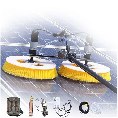 Telescopic Solar Panel Cleaning Machine with Dual Heads