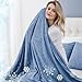 Cooling Blanket for Night Sweats, Summer Ice Cold Blanket for Hot Sleepers Q-Max > 0.45 Thin Soft Breathable Lightweight Cool Blankets for Bed Sofa Camping Travel, Throw XL Size, Blue, 127x178CM