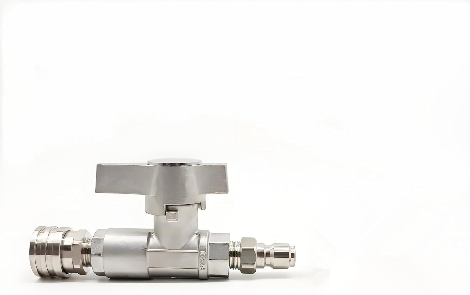 High Pressure Washer Ball Valve Kit, 3/8 Inch Quick Connect for Power Washing Hose, 5000 PSI Stainless Steel Washing Machine Shut Off Valve
